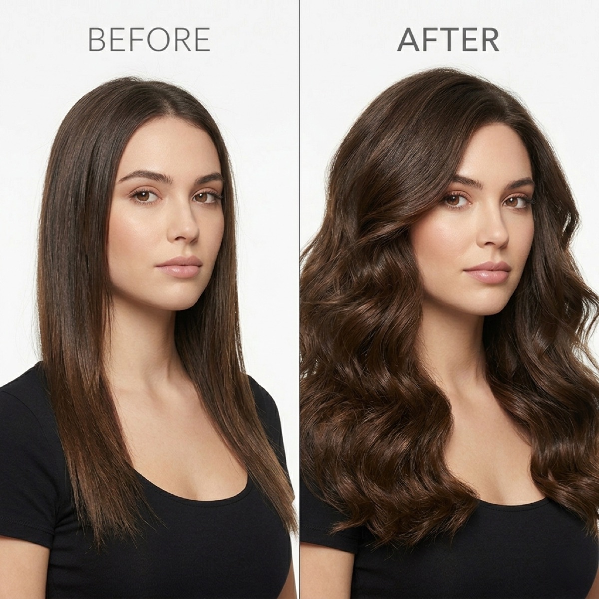 Hair extensions adding volume and thickness at Moxi Hair Studio in McKinney, TX